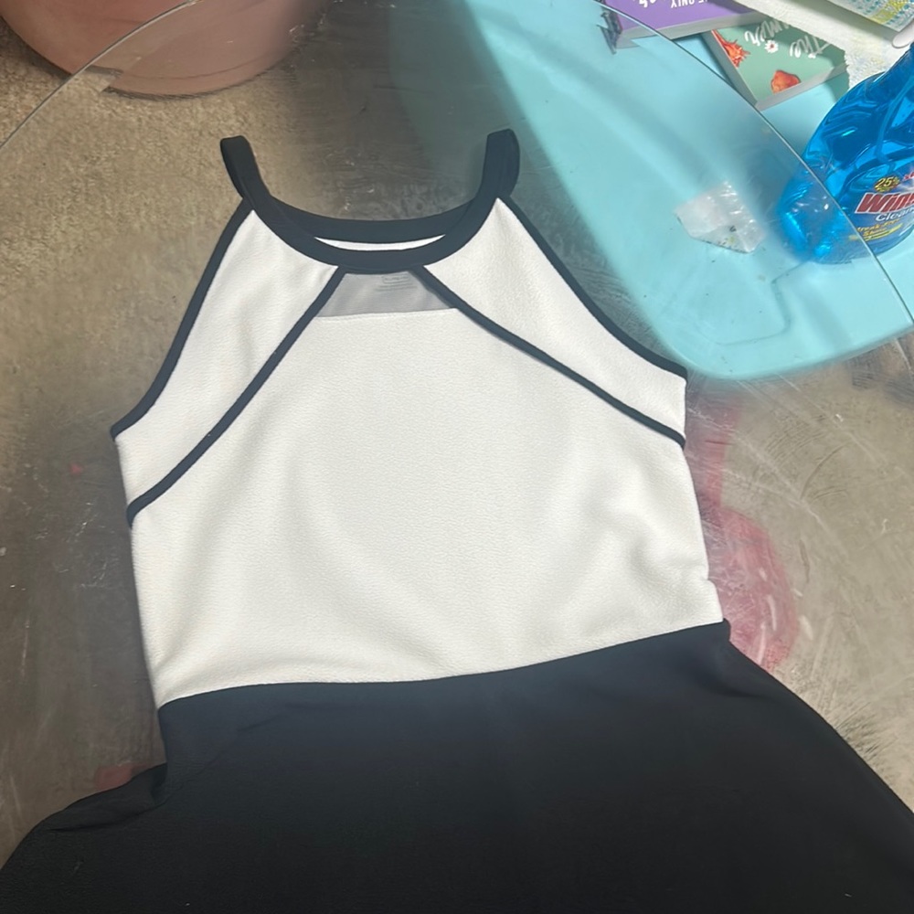 Black and white kids dress.